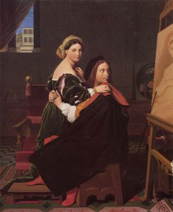 800px Jean auguste dominique ingres raphael and the fornarina